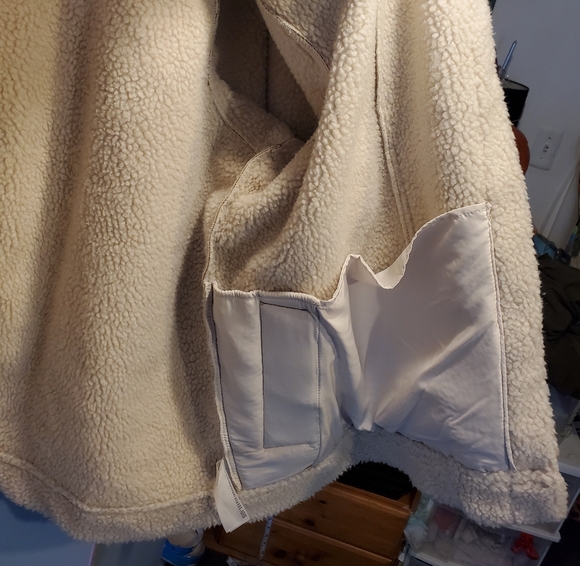 Old Navy Xxl Tall Tan Sherpa Lined Jacket - Picture 11 of 16